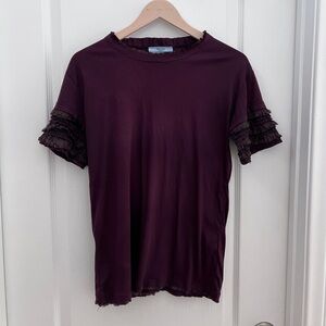 Authentic Prada Fringe tee T-shirt